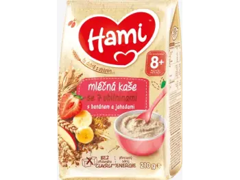 Hami mliečna kaša so 7 obilninami s banánom a jahodami (od ukonč. 8. mesiaca) 1x210 g