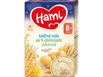 Hami mliečna kaša so 7 obilninami piškótová (od ukonč. 8. mesiaca) (inov.2020) 1x225 g