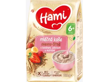 Hami mliečna kaša ovseno - ražná s banánom, jahodami a malinami (od ukonč. 6. mesiaca) 1x210 g