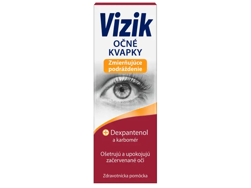 VIZIK Očné kvapky Zmierňujúce podráždenie dexpanthenol a karbomer 1x10 ml