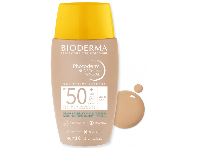 BIODERMA Photoderm NUDE Touch MINERAL svetlý SPF 50+