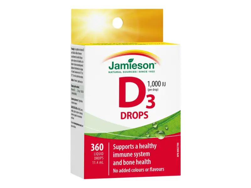 JAMIESON VITAMÍN D3 1000 IU KVAPKY 11,4ml