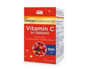 GS Vitamín C 500 so šípkami 100+30tbl VIANOCE