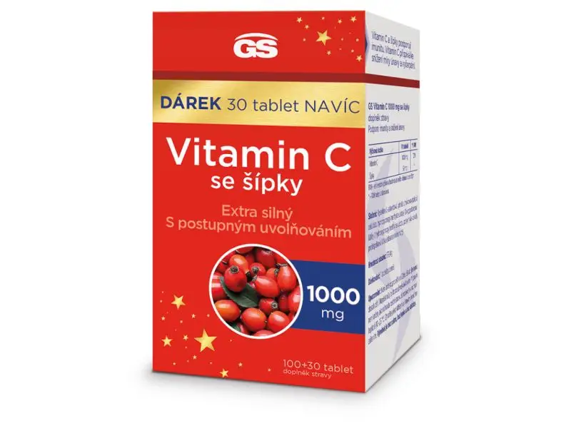 GS Vitamín C 1000 so šípkami 100+30tbl VIANOCE