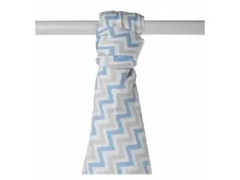 XKKO BMB Bambusová osuška Scandinavian Baby Blue Chevron, 90x100, 1ks