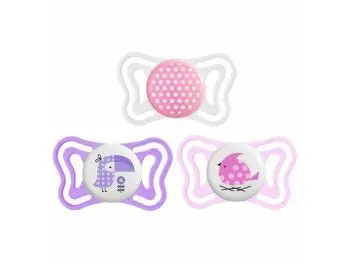 Chicco Physio Forma Light upokojujúce cumlíky, 2ks, ružová, 2-6m