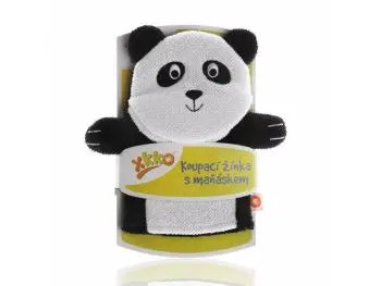 XKKO Rukavica na kúpanie s bábkou - Panda