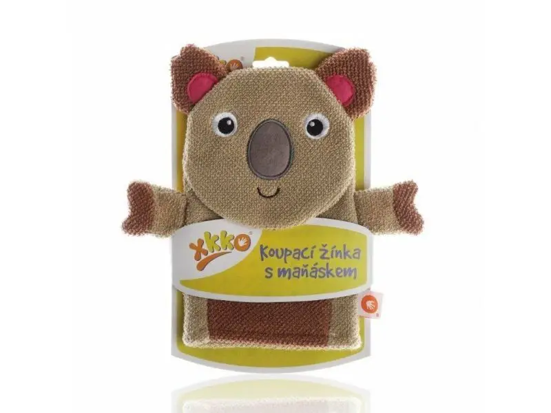 XKKO Rukavica na kúpanie s bábkou - Koala