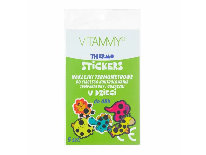 VITAMMY THERMO STICKERS Nálepky s teplomerom na nepretržité meranie teploty, 1x5ks