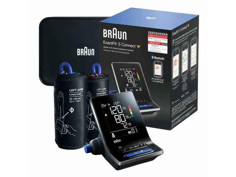 BRAUN EXACTFIT™ 5 CONNECT BUA6350, Ramenný tlakomer s funkciou Bluetooth