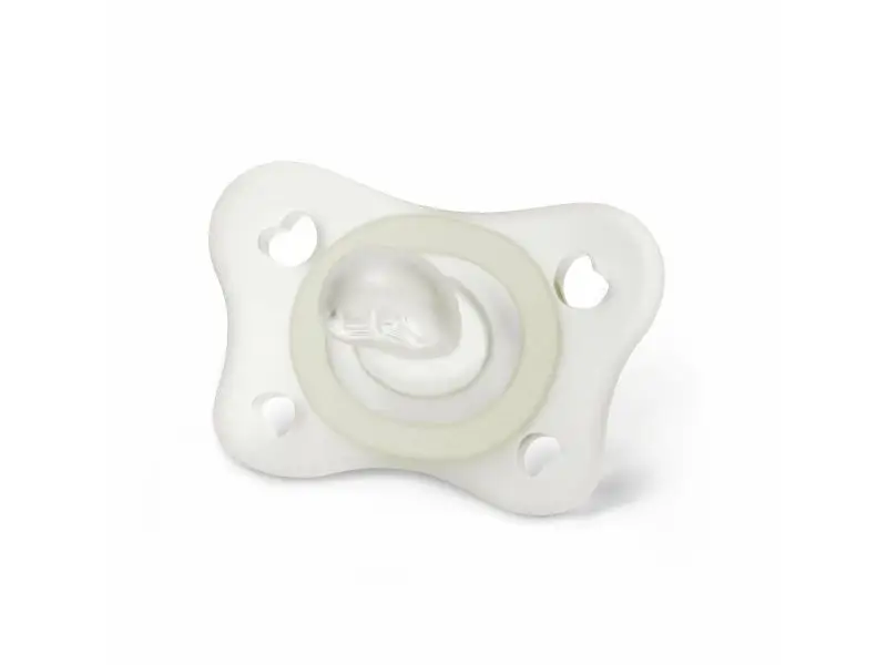 Chicco Physio Forma Mini Soft Lumi upokojujúce cumlíky, 2ks, svietiace v tme, 2-6m