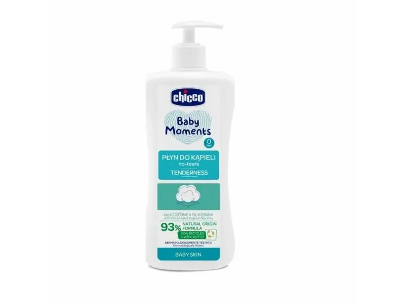 Chicco Baby Moments, Tekutá pena do kúpeľa s extraktom z bavlny, 500ml, od 0m+