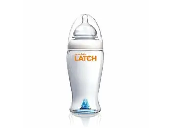 MUNCHKIN LATCH,  Dojčenská fľaša s cumlíkom a antikolikovým ventilom, 330ml, od 6m+