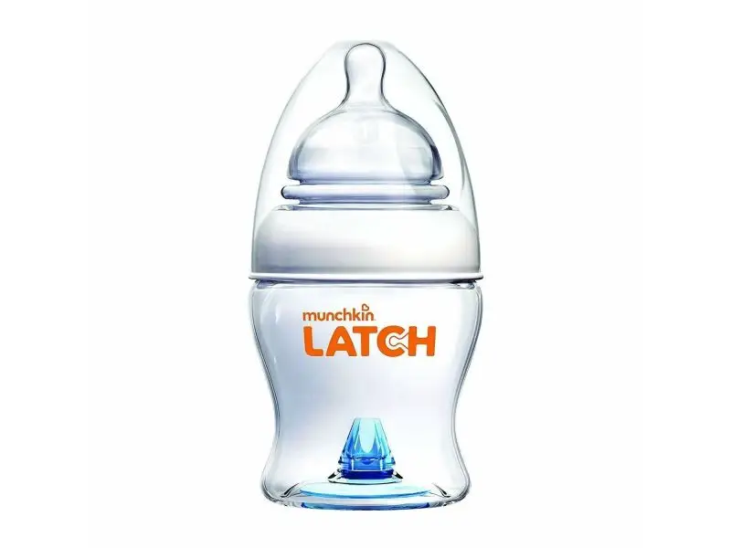 MUNCHKIN LATCH,  Dojčenská fľaša s cumlíkom a antikolikovým ventilom, 120ml, od 0m+