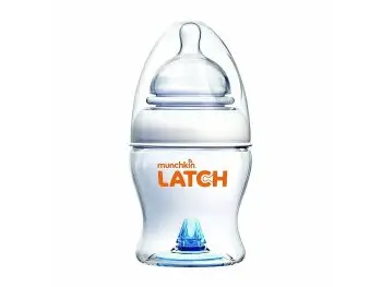 MUNCHKIN LATCH,  Dojčenská fľaša s cumlíkom a antikolikovým ventilom, 120ml, od 0m+