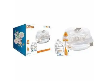 MUNCHKIN LATCH,  Set Dojčenských fliaš 120ml (2ks) so sterilizátorom, od 0m+