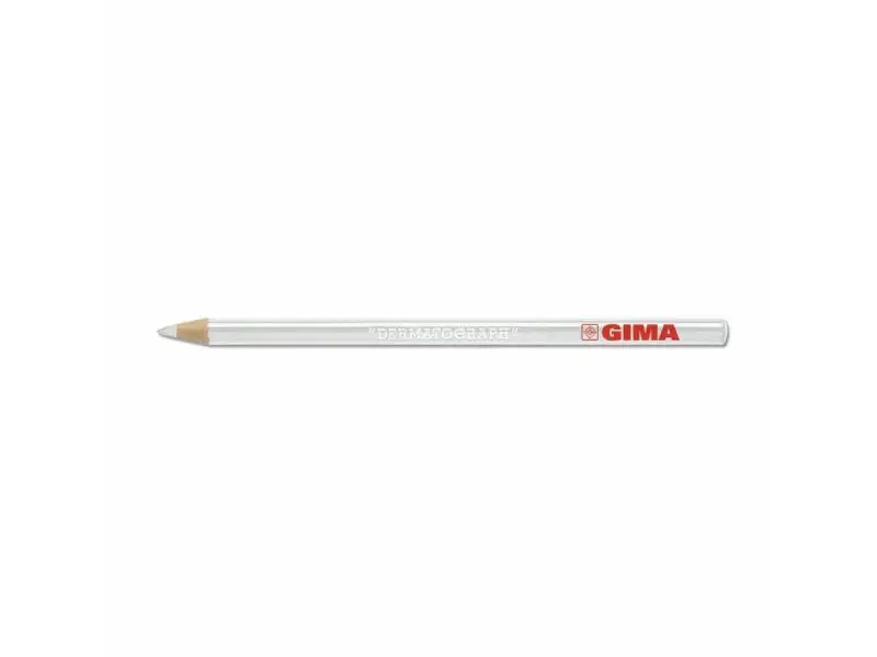 GIMA DERMOGRAPHIC PENCIL RED Sada dermografických ceruziek, white, 6ks