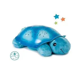 Cloud b®Twilight Turtle™- Nočné svetielko, Korytnačka, modrá, 0m+