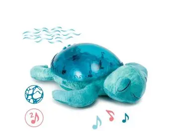 Cloud b®Tranquil Turtle™- Nočné svetielko- Korytnačka, svetlo modrá, 0m+