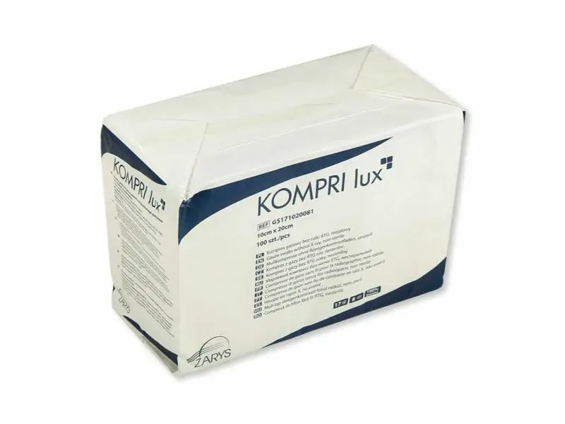 ZARYS KOMPRI LUX KOMPRES 13N RTG-17N 8W, Gázový obklad 7,5x7,5cm, 100ks