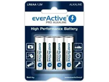 everActive LR6/AA Pro Alkaline Výkonné alkalické batérie, 4ks