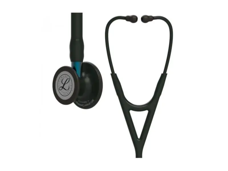 Littmann Cardiology IV Black-Finish, Stetoskop kardiologický, čierny/tyrkys 6201