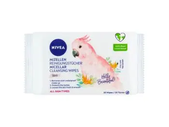 NIVEA Nivea® Micellar Biodegradable Micelárne čistiace pleťové obrúsky 3v1, 25 ks