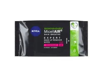 NIVEA Nivea® MicellAir Expert Biodegradable Expertné odličovacie micelárne obrúsky, 20 ks