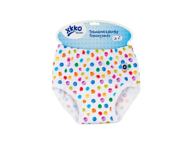 XKKO Tréningové nohavičky Organic - Watercolor Polka Dots, veľkosť S