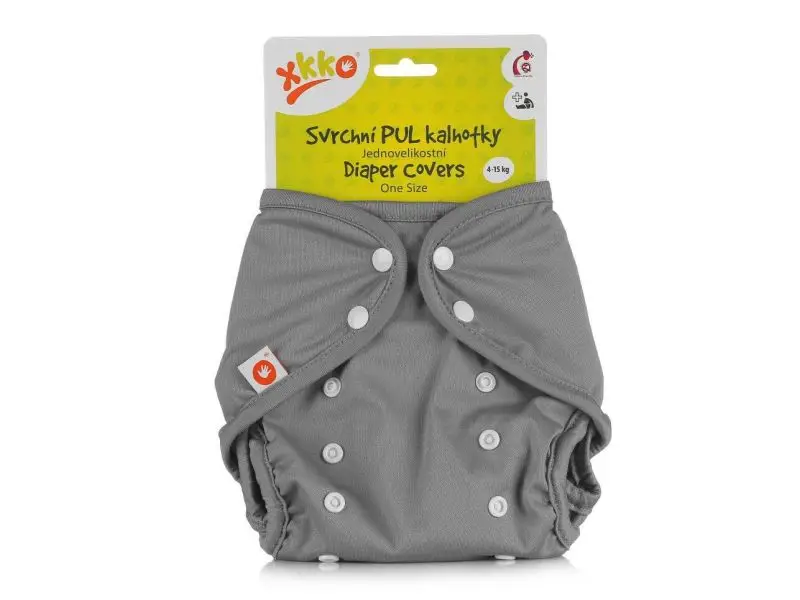 XKKO Vrchné plienkové nohavičky One Size - Grey