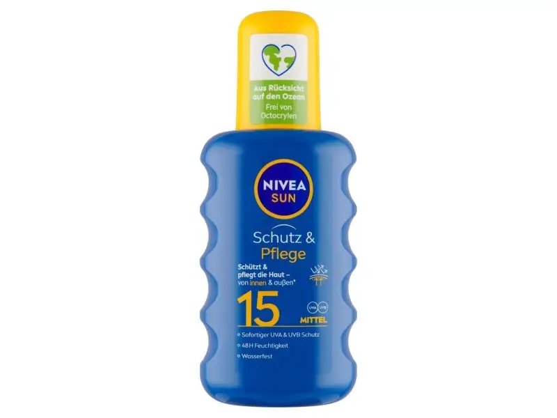 NIVEA Sun Hydratačný sprej na opaľovanie OF 15, 200 ml