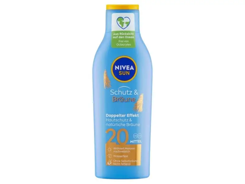 NIVEA Sun Mlieko na opaľovanie podporujúce zhnednutie OF 20, 200 ml