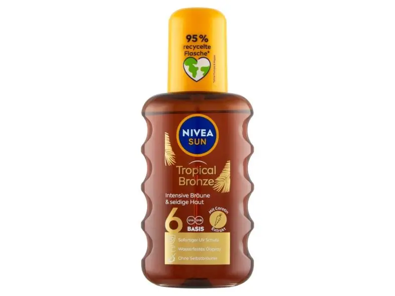 NIVEA Sun Olej na opaľovanie v spreji s karoténom OF 6, 200 ml