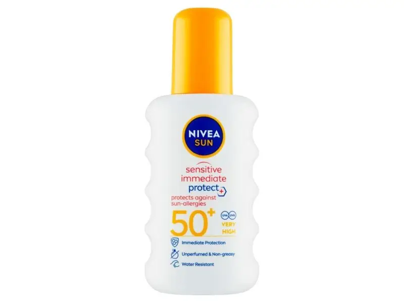 NIVEA Sun Sensitive sprej na opaľovanie OF 50+, 200 ml