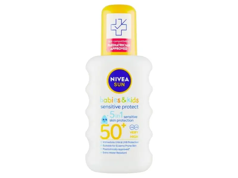 NIVEA Sun Sensitive Protect detský sprej na opaľovanie OF 50+, 200 ml