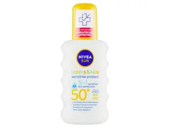 NIVEA Sun Sensitive Protect detský sprej na opaľovanie OF 50+, 200 ml