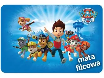 Nickelodeon Filcová podložka, Paw Patrol, Modrá,  75x112cm