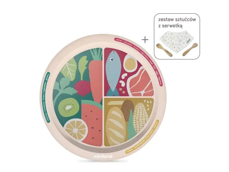 Miniland Detský tanier na jedenie podľa metódy BLW, Terra