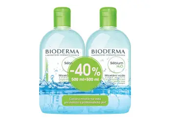 SEBIUM MICELÁRNA H2O 500ML 1+1