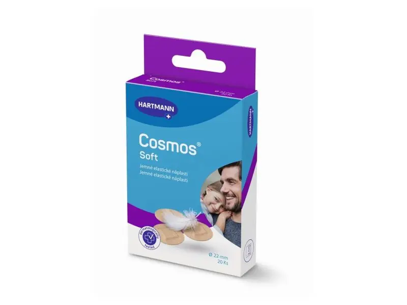 COSMOS Jemná (SENSITIVE) náplasť na rany okrúhla (priemer 2,2 cm) 1x20 ks