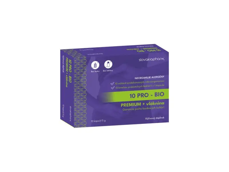 Slovakiapharm 10 PRO - BIO PREMIUM + vláknina 10cps