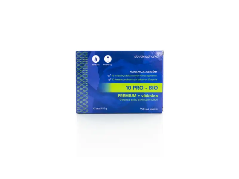 Slovakiapharm 10 PRO - BIO PREMIUM + vláknina 30cps