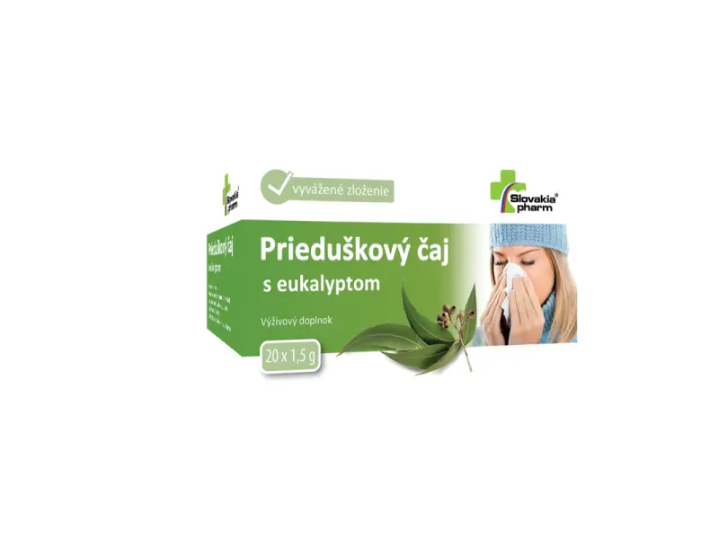 Slovakiapharm Prieduškový čaj s eukalyptom 20x1,5 g