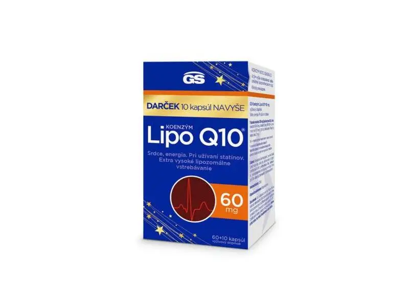 GS Koenzým Lipo Q10 60 mg   60+10cps