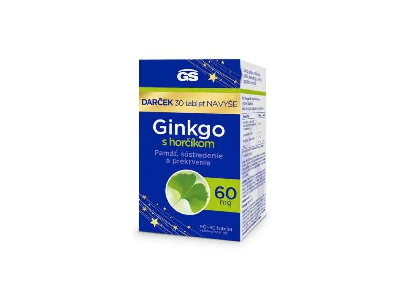 GS GINKO 60MG S HORCIKOM 90+30TBL