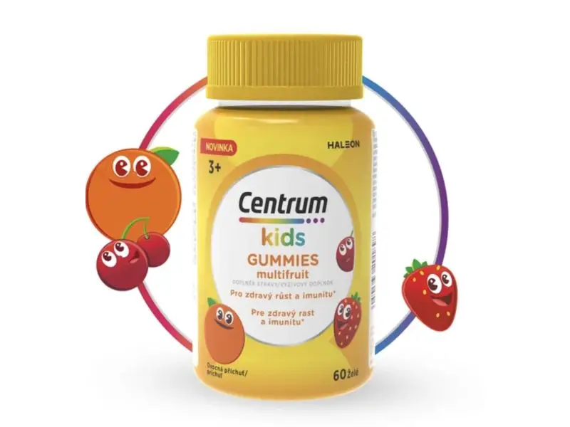 CENTRUM KIDS GUMMIES MULTIFRUIT želé 60KS