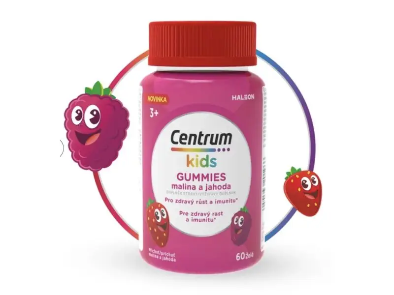 CENTRUM KIDS GUMMIES MULTIFRUIT želé 60KS