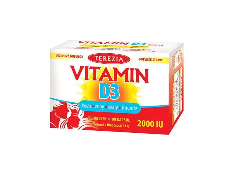 TEREZIA VITAMÍN D3 2000 IU cps 1x90 ks