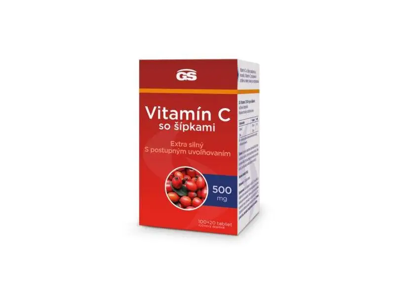 GS Vitamín C 500 so šípkami 100+20tbl