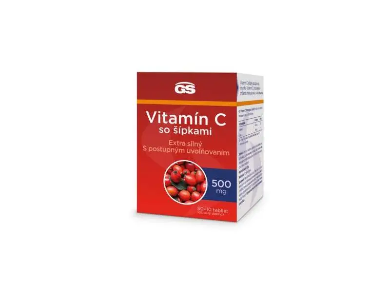 GS Vitamín C 500 so šípkami 50+10TBL